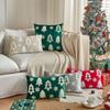 INS Style Throw Pillowcover Christmas Tree Cushion Cover Velvet Christmas Pillowcase  Sofa/Bed