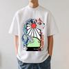2026 New Demon Slayer Hanafuda Japanese Style Classic Print T-shirt Short Sleeve T-shirt Men's and Women's T-shirt Men's Tops