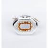 Fashionable Acrylic Small Square Purse With Shine Elements For Casual Outings