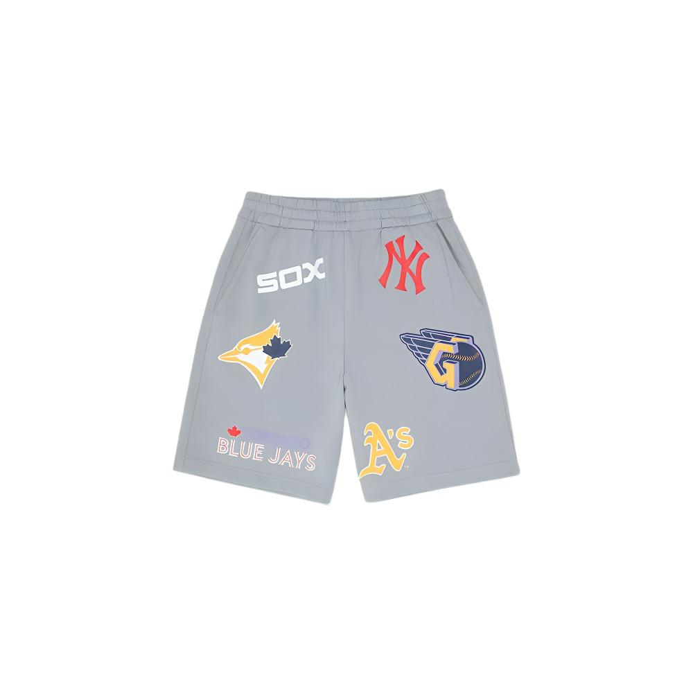 New MLB Casual Shorts Unisex Gray 3ASPECF33