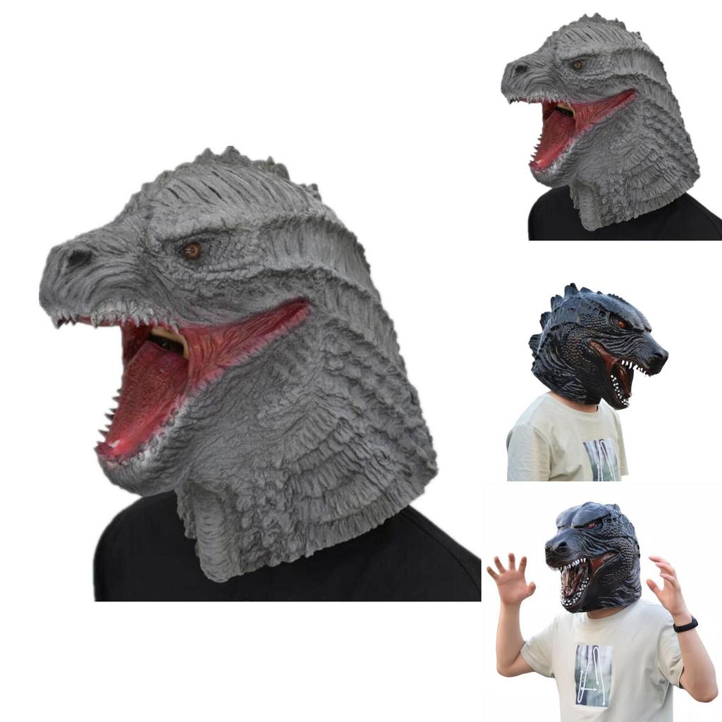Godzilla Mask Latex Headgear For Halloween Cosplay