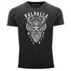 Mens Vintage Shirt Valhalla Will Rise Viking Helmet Odin Warrior Print Shirt-