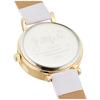 Fieldwork Women's Analog Shake Watch with Gold Leather Strap, Purple (KDS012-4)
