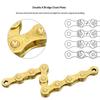 ENLEE Mountain Bike Road Bike Chain 8 9 10 11 12 Speed Plated Chain, Rust Proof with Magic Buckle