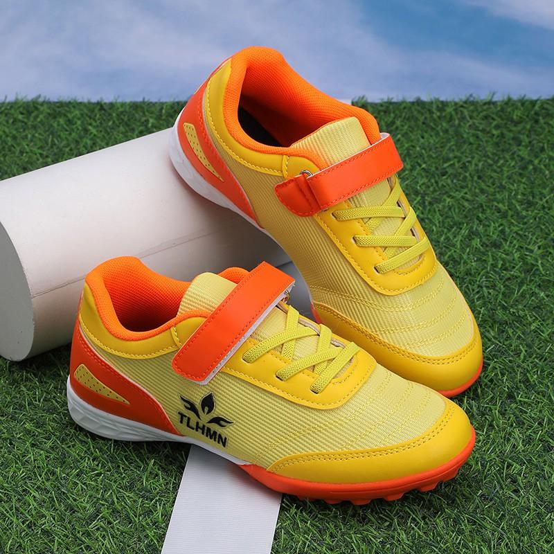 Kids Soccer Cleats Low-Cut Mesh Football Shoes Artificial Turf Training Matches