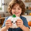 Stress Relief Toy Halloween Pumpkin Squeeze Ball, Soft TPR Golden Glitter Fidget Material for Kids Adults, Slow Rising Decompression Toy, Party