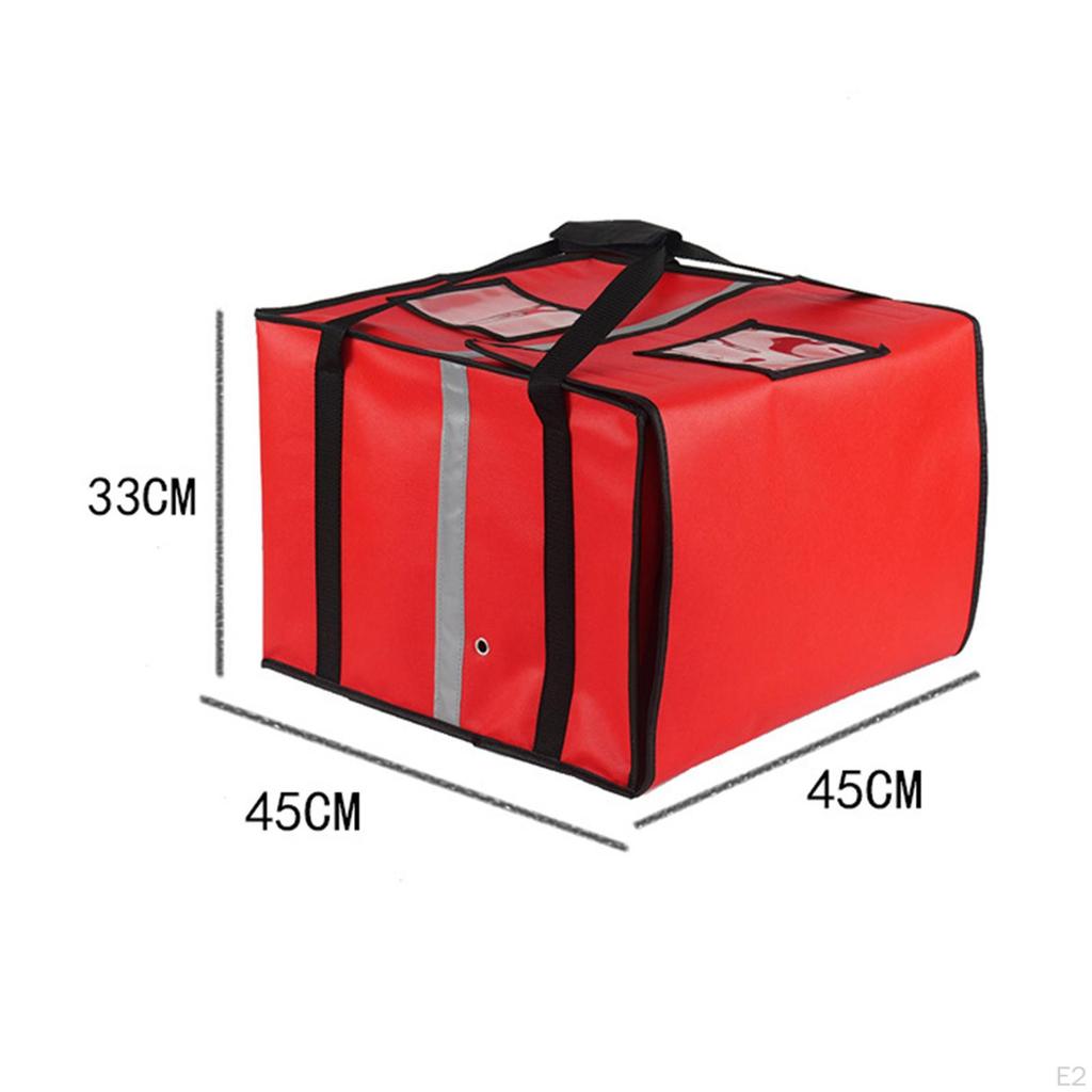 Food Delivery Bag Grocery Tote Reusable for Personal and Professional Use Warmer Carrier