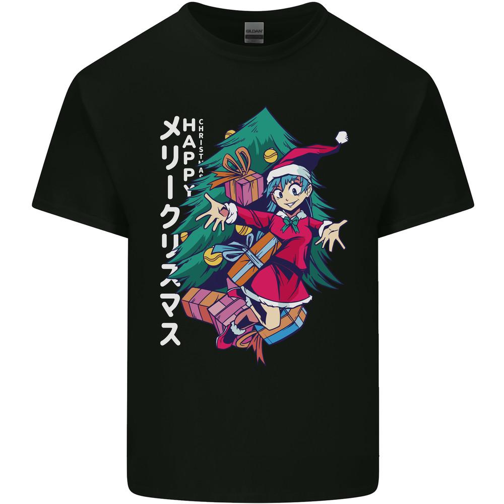 Anime Elf Christmas Tree Xmas Mens Light Cotton T-Shirt Unisex T-Shirt XXXXL