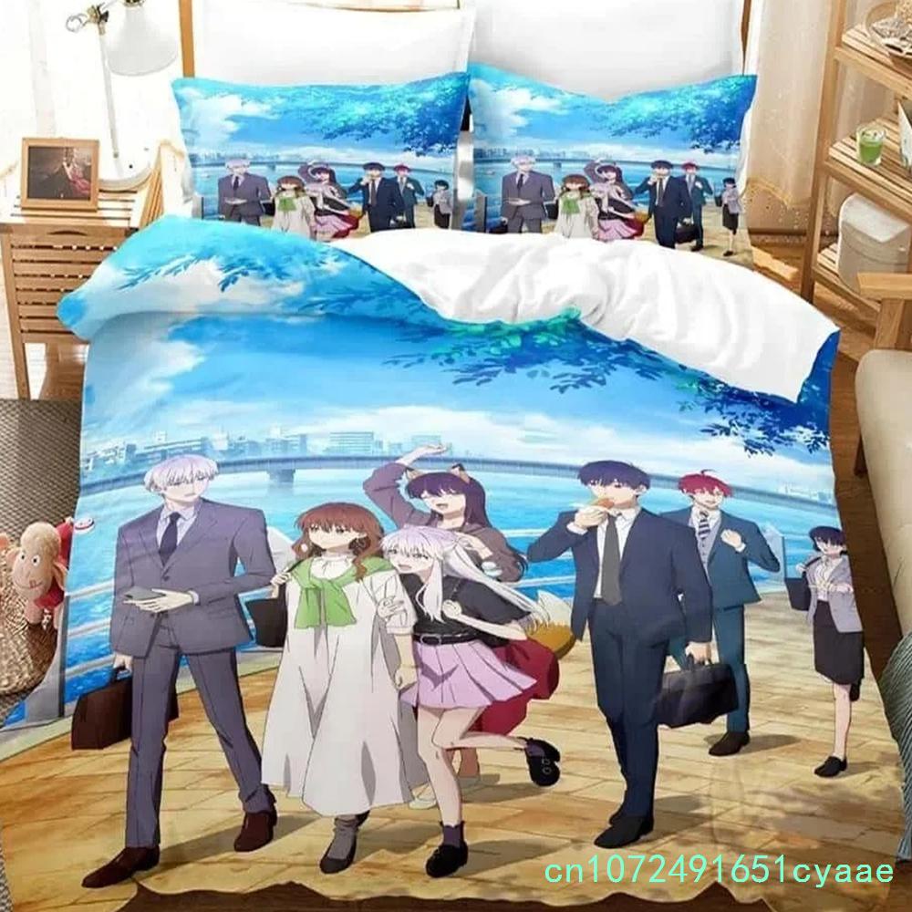 Anime The Ice Guy And His Cool Female Colleague Bedding Set Bedroom Soft Modern Bedspreads Comefortable Duvet Cover Pillowcase