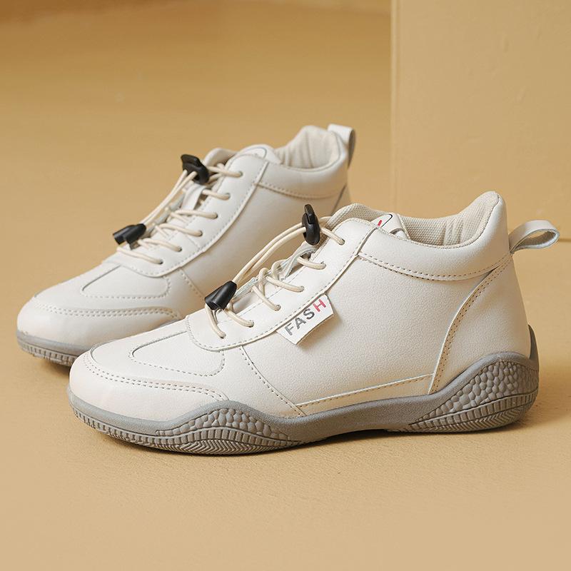 

Autumn new leisure ins thick bottom student high top B 40 бежевий