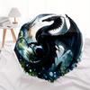 1pc Dragon Fantasy Pattern Automatic Umbrella is Fashionable and Good-Looking,  Suitable for Travel and Daily UseA059