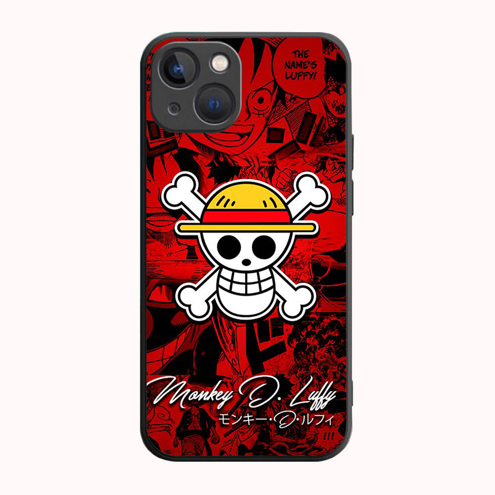 B-38 One Piece flag  Black Case for Redmi 10A 10C 12C 13C 9A 9C 9T A3X Note 10 9 9S 10S iPhone 11 12 13 14 15 16 X XS Pro Max Mini 7 8 Plus XR