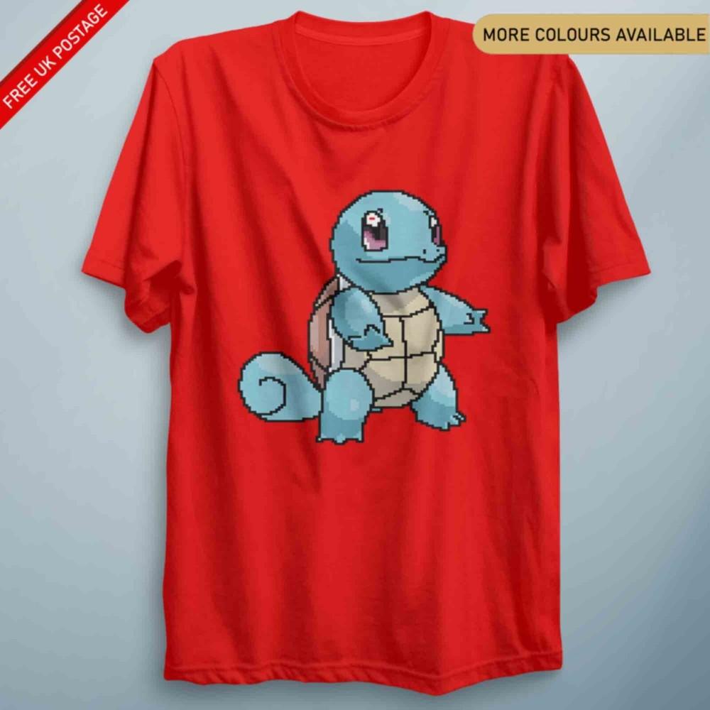 Squirtixel Anime T Shirt Adults Kids Unisexga Top Pixel Shirt Birthday Anime Gift