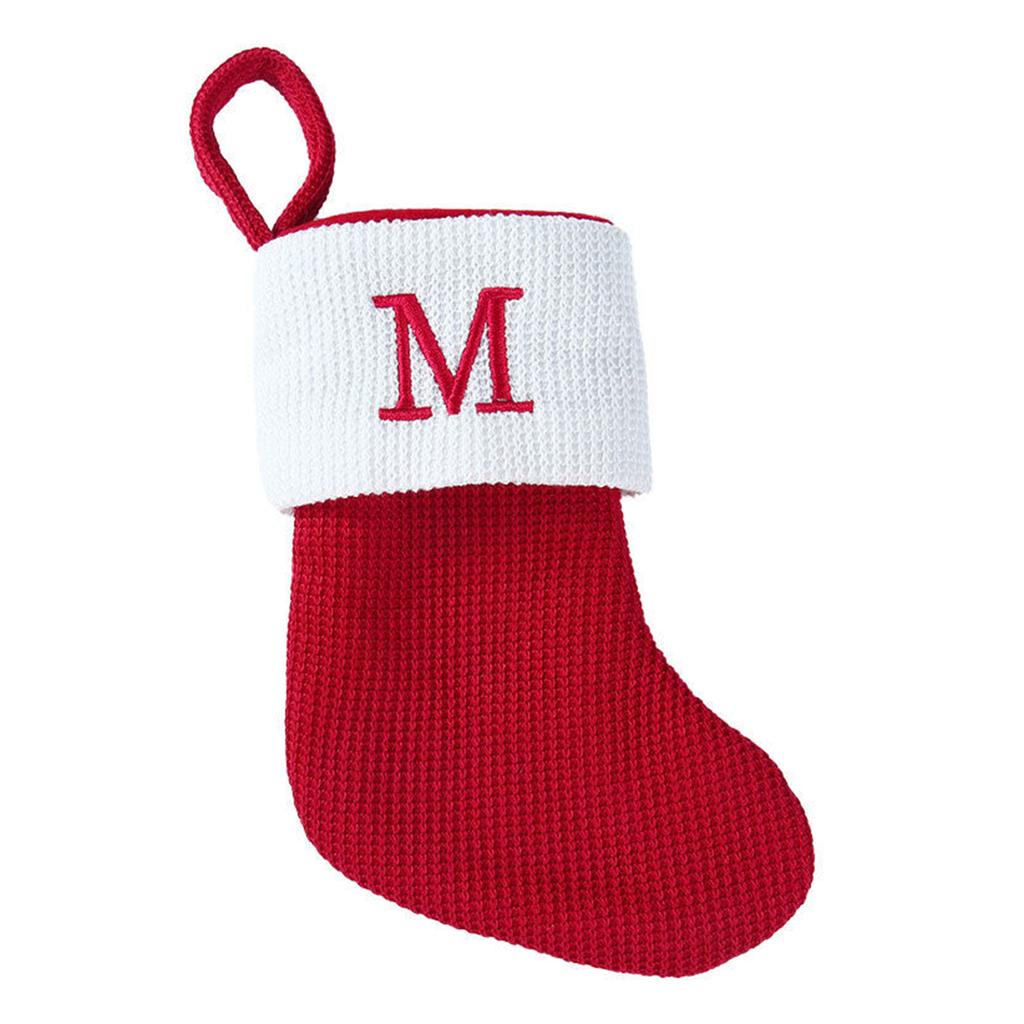 Christmas Letter Knitting Socks Christmas Tree Ornaments Christmas Decorations For Home 2025 Navidad Noel 2026 Xmas Gift