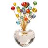 Lucky Fruit Crystal Car Ornament Colorful Beads Figurine Collection Household Decoration Interior