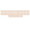 100pcs Flower Shape Binder Clips Strong Clamping Force Metal Cute Paper Clamps for Document Tickets Rose Gold