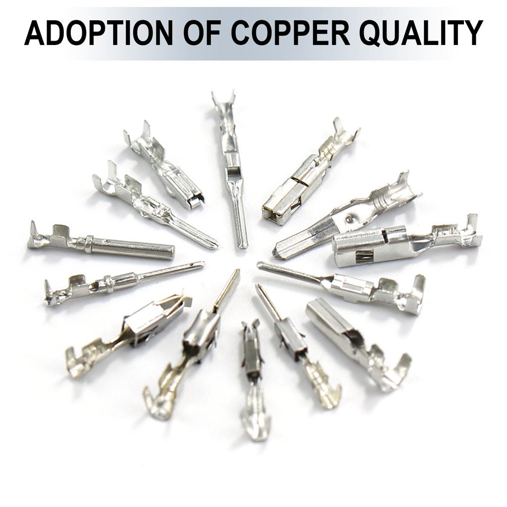 Car Wire Terminals Connector Pin 1-3.5mm Auto Electric Connector NonInsulated Plug Removal Male Female Crimps Pin
