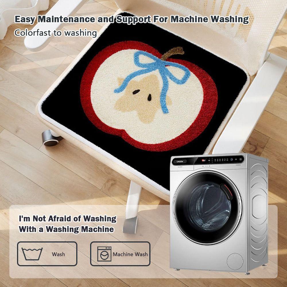 Cute 40x40cm Chair Cushion Imitation Cashmere Anti-slip Dining Chair Pad Winter Warm Comfortable Kitchen Chair Pad Dining Chair