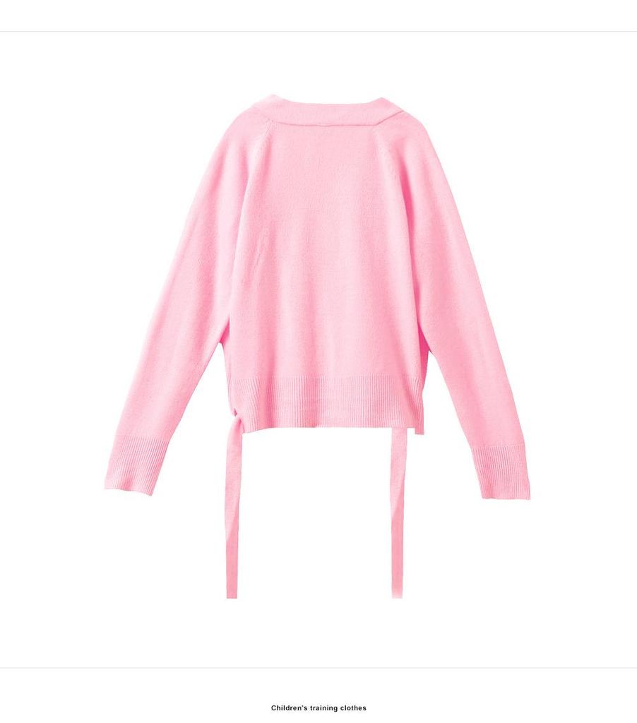 Girls' Long Sleeve Dance Cardigan Shawl - Ballet Practice Sweater for Autumn/Winter