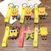 Spongebob Squarepants Keychain Octopus Brother Snail Cute Patrick Star Pendant Car Bag Keychain