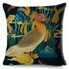 Cartoon Animal Pillowcase Dragon Fox Firebird Printed Linen Cushion Cover Living Room Sofa Car Decorative Pillowcase 45*45Cm