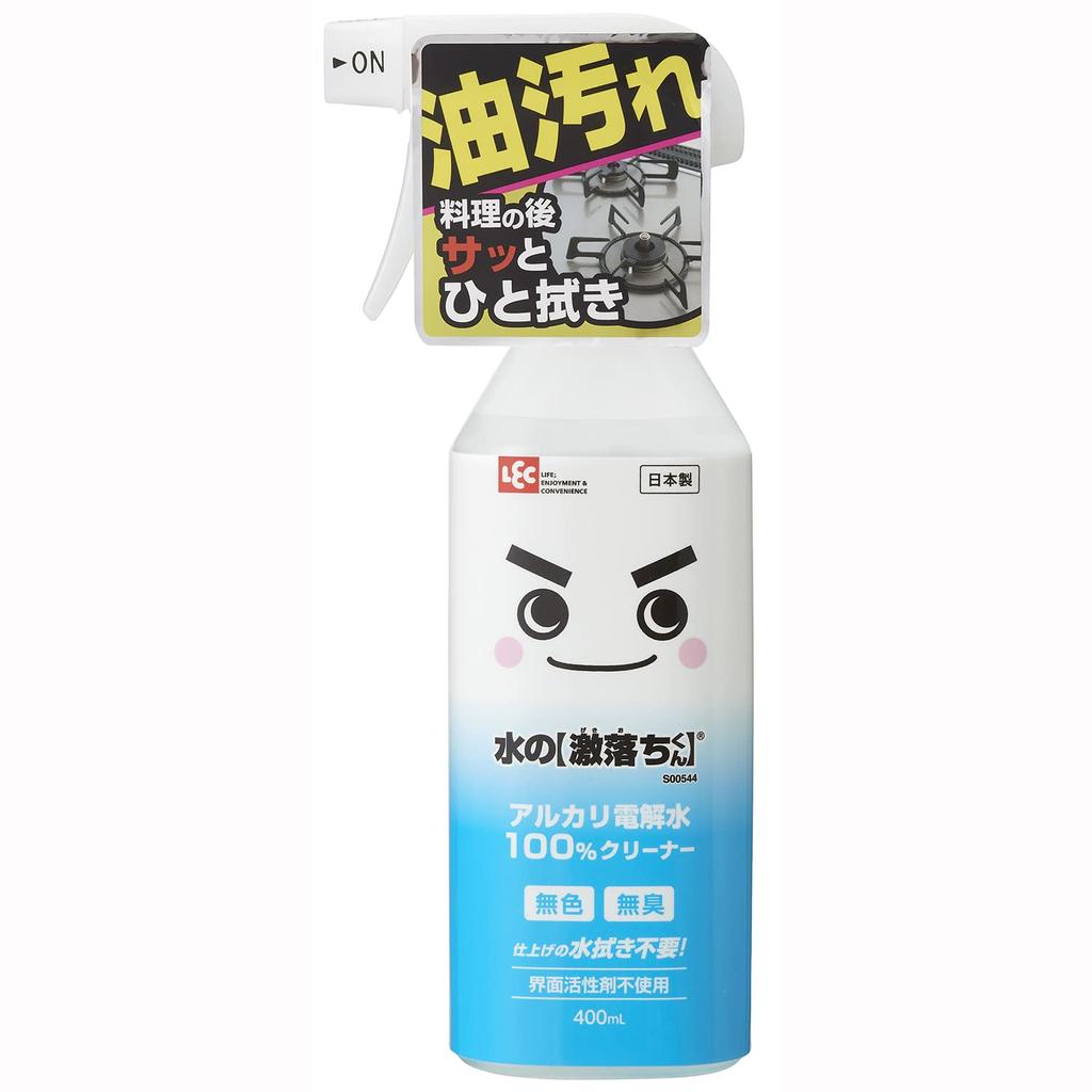 REC Mizu no Gekiochikun 400ml Eau électrolysée alcaline Sûr et sécurisé Pas besoin d'essuyer deux fois (nettoyage, stérilisation, désodorisation)
