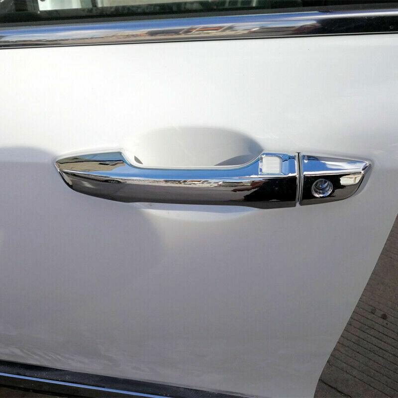 Chrome 8PCS Exterior Door Handle Cover Trim For Honda CR-V CRV 2017-