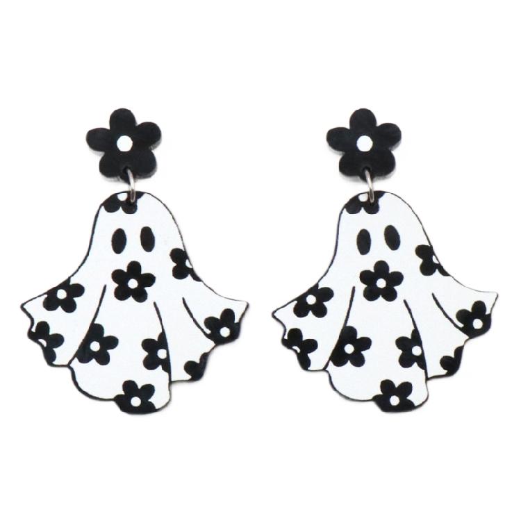 Flower Spirit Drop Earrings Jewelry Fashion Y2K Halloween Acrylic Earrings 1