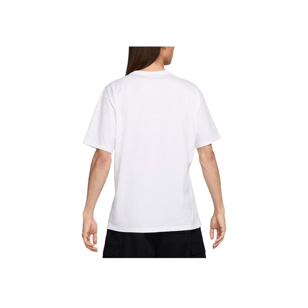 Nike Solid Color Loose Fit Crew Neck Short Sleeve Drop Shoulder T-Shirt Men Tops White FV0376-100