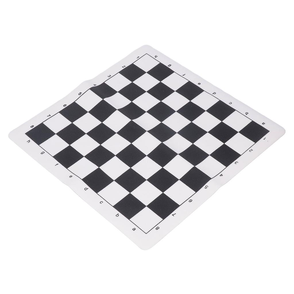 Chess Board Chessboard Only PU Portable Soft Standard 35x35cm for Travel Outdoor Camping