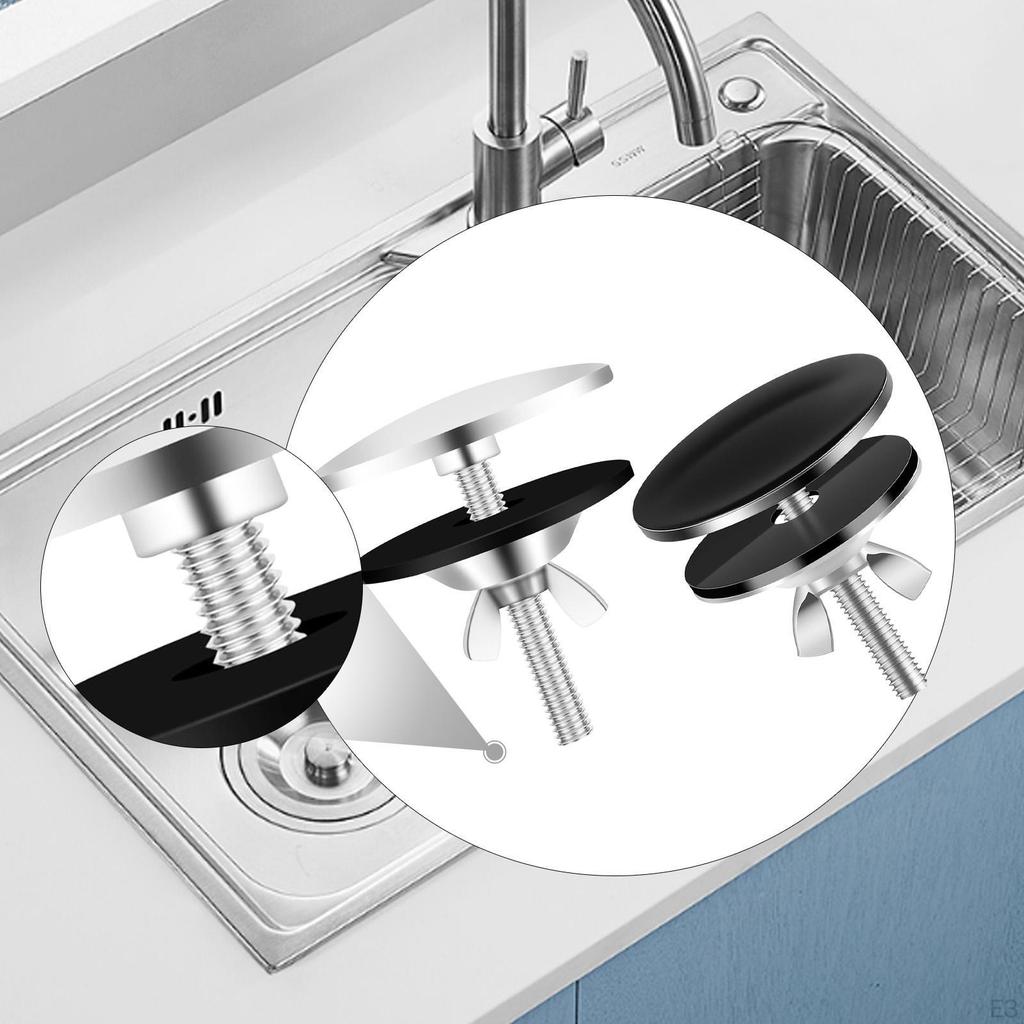 Kitchen Sink Hole Cover Easy To Install Replacement Tap Plate Stopper for Dorm Public
