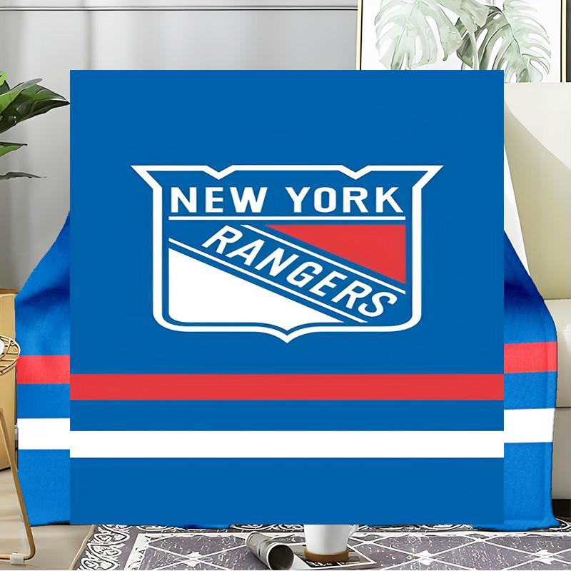New York Crest Blanket Flannel Throw for Sofa, Indoor, Camping, Living Room, Office, Chair, And Bed Soft Birthday Gift
