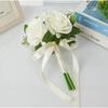 Silk Flowers Bridal Bouquet Artificial Roses Artificial Silk Flower Bouquets  Women Girls