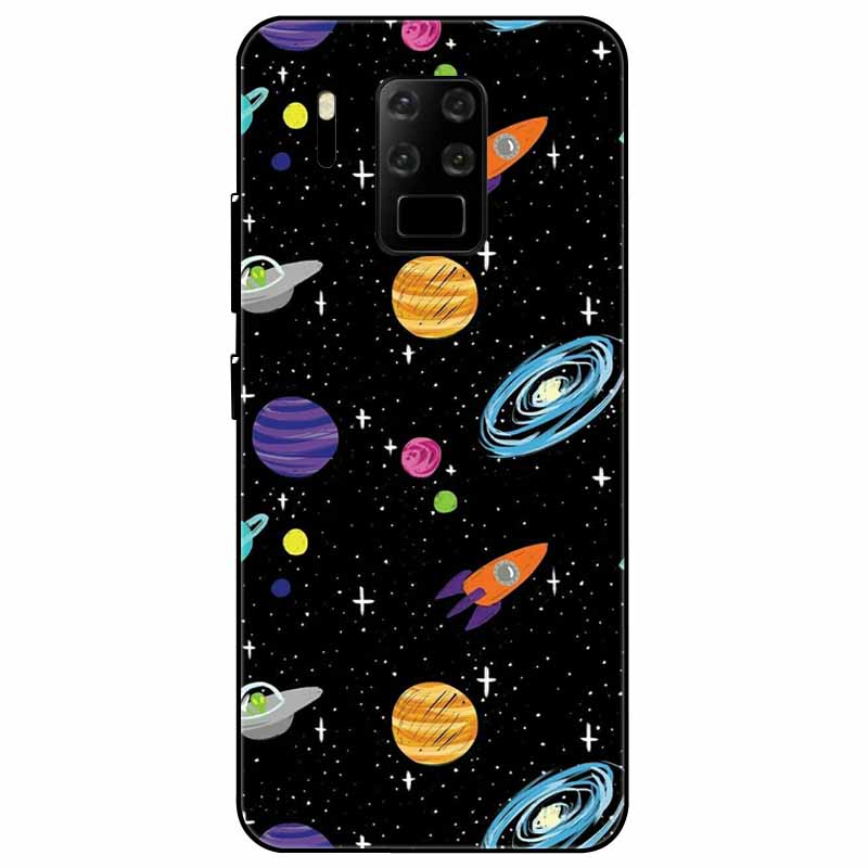 For OUKITEL C18 Pro C21 C21Pro Case Silicone Black Soft Protector Funda Capa for OUKITEL C21 Pro C18 Pro Cover TPU Cartoon Cover