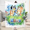 Soccer Fun Friends Personalized Text Blanket Cozy Personalized Blanket Soft Warm Cozy for Office Nap Livingroom Sofa All-Season Use