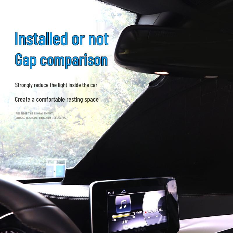 Car Sunshade: Foldable Windshield Privacy and UV Protection Cover