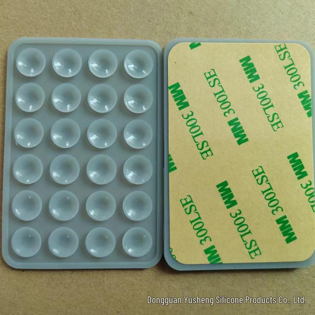 Square 24-Hole Thickened Silicone Phone Holder Suction Cup Sticker