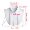 Lady'S Fake Collar Half Shirt Business Collar False Shirt Collar Comfortable Fake Half Collar For Men Women Formal Occasions