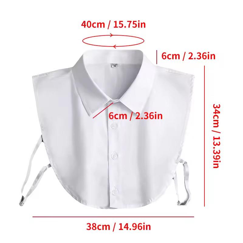 Lady'S Fake Collar Half Shirt Business Collar False Shirt Collar Comfortable Fake Half Collar For Men Women Formal Occasions