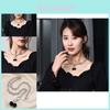Elegant Cherry Pendant Necklace For Women Trendy Titanium Steel Choker 75cm