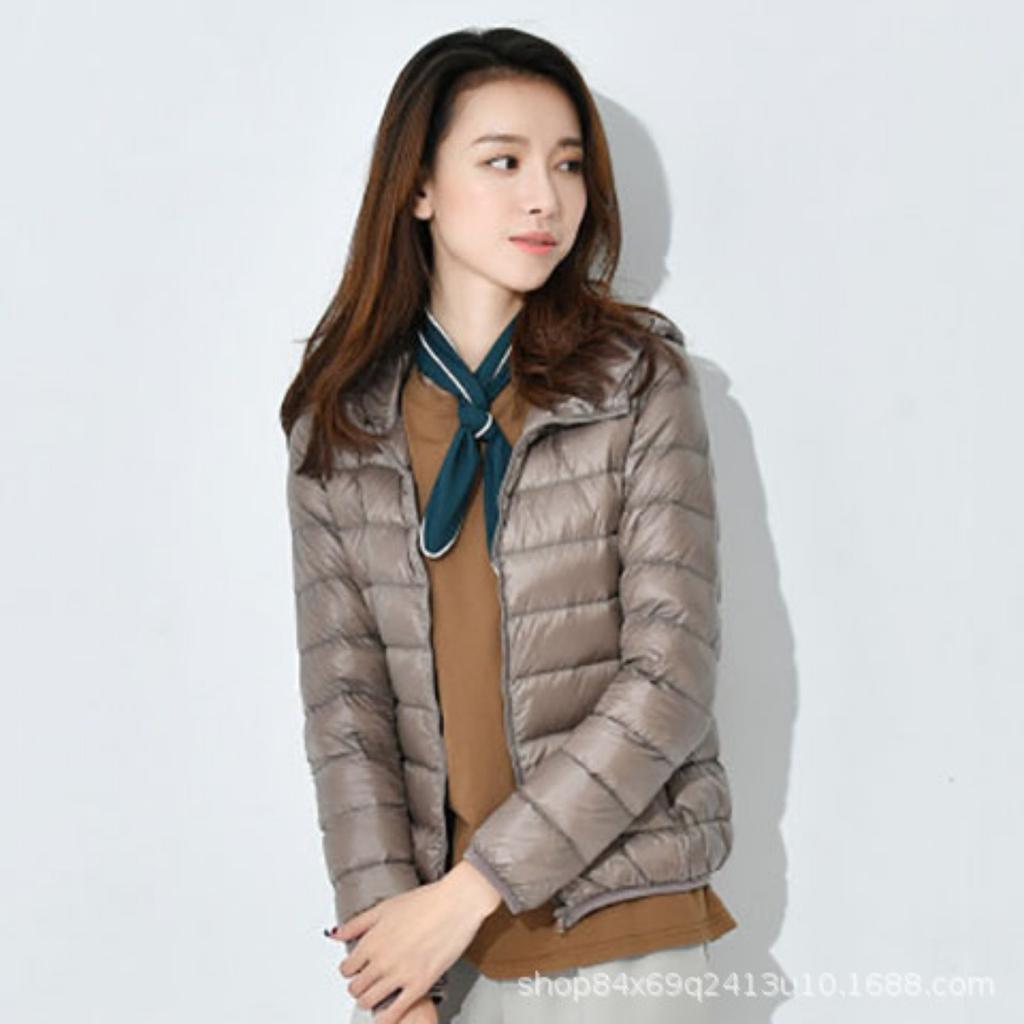 Cotton Padded Women's New Short, Lightweight, Thick, Warm, Slim Fit Korean Version Silk and Cotton Fashionable Jacket Without Storage Bag