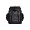 COACH Hudson Coated Canvas With Leather Backpack Large Men's Charcoal Black CR388-QBMI5