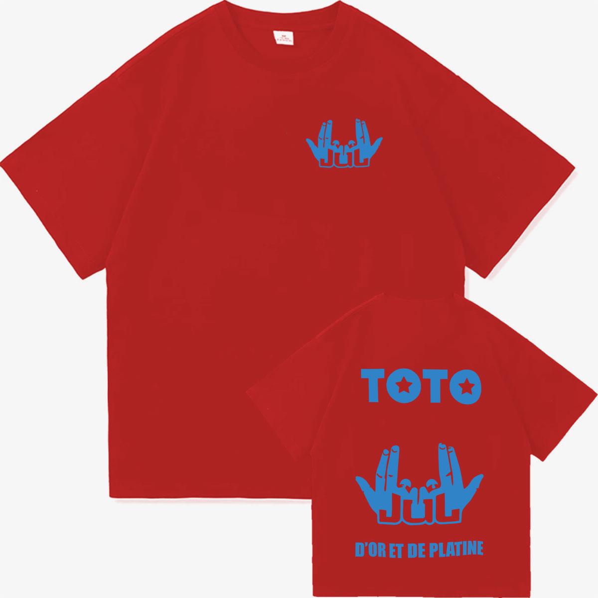 

French Rapper Jul Toto Album Merch Print T Shirt Unisexs Fashion Tshirt Hip Hop ONeck Casual Cozy Hot Sale Short Sleeve Tshirts S