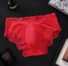Heren Zomer Sexy Kant Kant 3D Bolle Zak Hoge Veerkracht Comfortabel Ademend Slipje