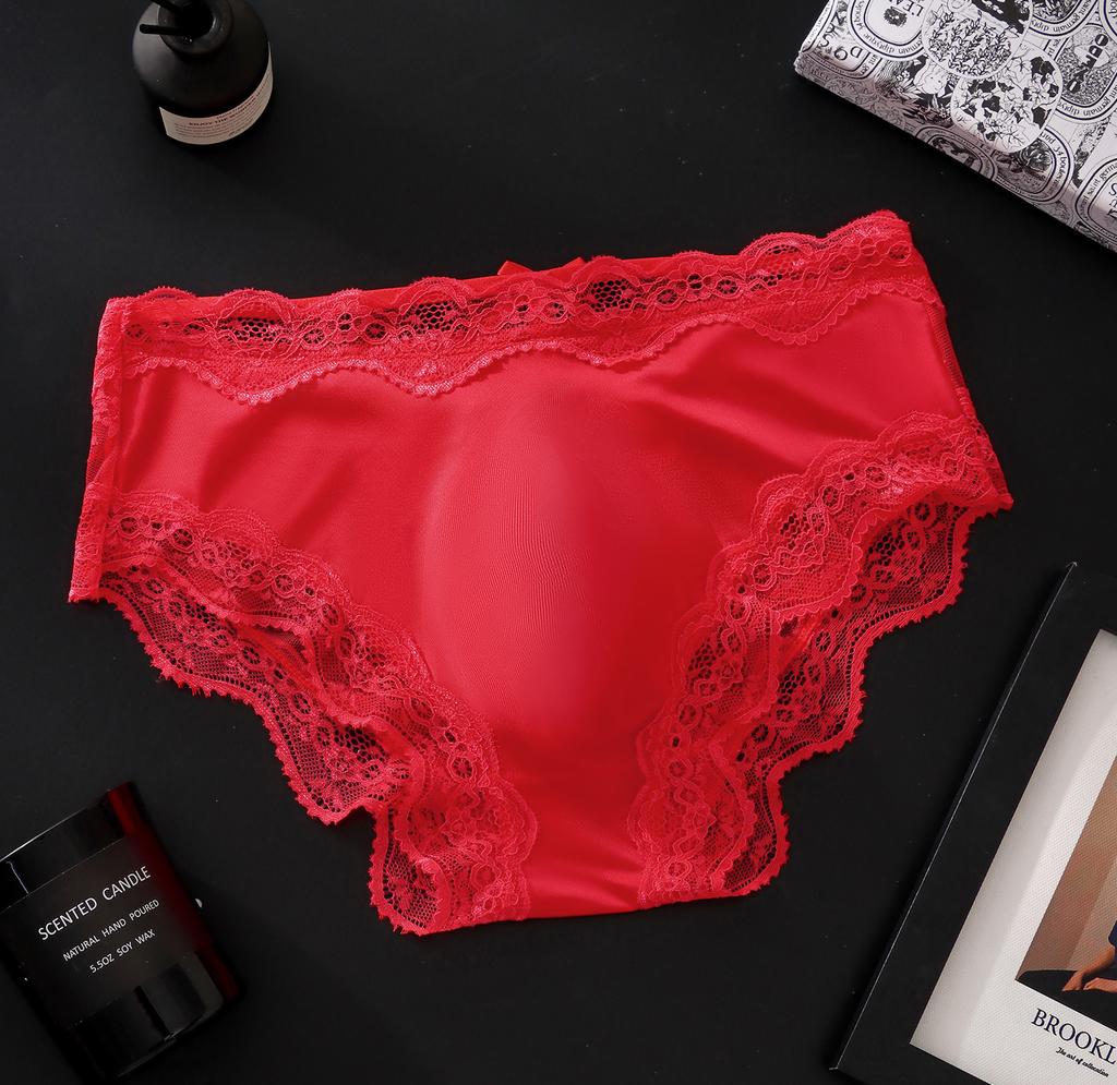 Heren Zomer Sexy Kant Kant 3D Bolle Zak Hoge Veerkracht Comfortabel Ademend Slipje