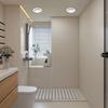 Round Shape Press Type Air Vent Plastic Air Ventilation Cover  Bathroom Ventilation
