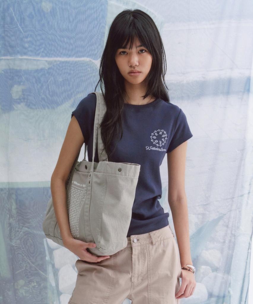 WELLBEING EXPRESS Peace Pigeon Tee Navy