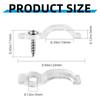 100Pcs Transparency LED Bar Light Mounting Clips With 10mm Wide for Waterproof Light Strips Fixing and Secure Install