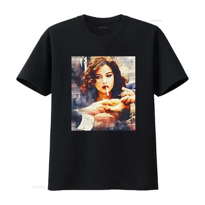 Vintage Retro Malena Monica Bellucci Print T Shirt for Movie Fans and Unique Design Vintage Was