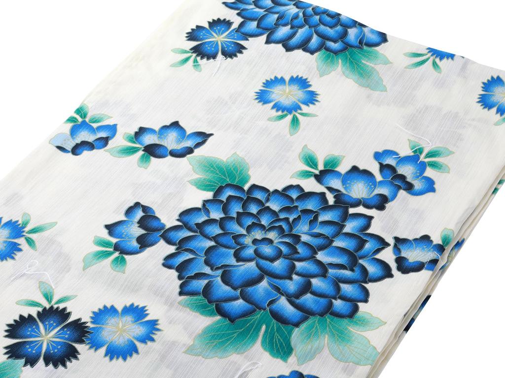 Ready to Yukata Set Great Value and Includes Corsage Gift Unique Weave Obi Geta Lucky Bag Perfect for Summer Festivals and Fireworks Displays Cream